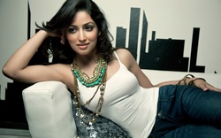 Yami Gautam Sitting On Sofa